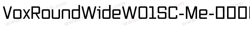 VoxRoundWideW01SC-Me字体转换