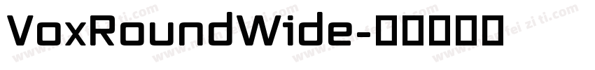 VoxRoundWide字体转换