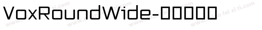 VoxRoundWide字体转换