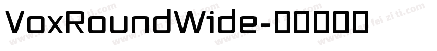 VoxRoundWide字体转换