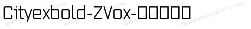 Cityexbold-ZVox字体转换