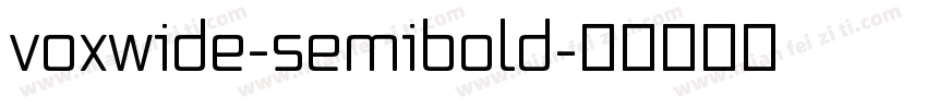 voxwide-semibold字体转换