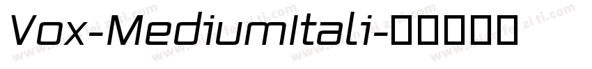Vox-MediumItali字体转换