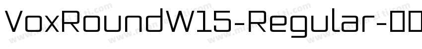 VoxRoundW15-Regular字体转换
