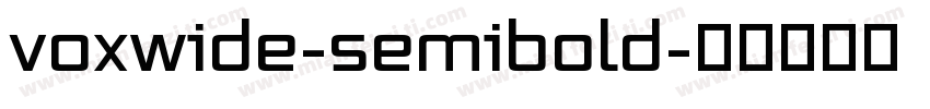 voxwide-semibold字体转换