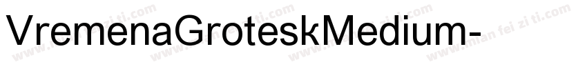 VremenaGroteskMedium字体转换