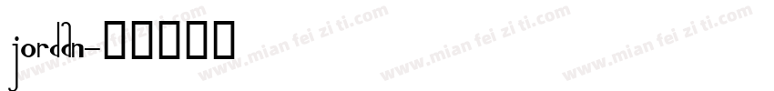 jordan字体转换