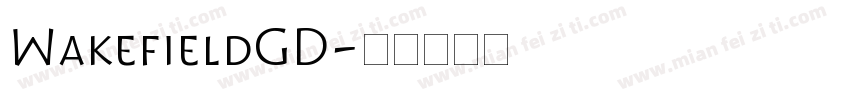 WakefieldGD字体转换
