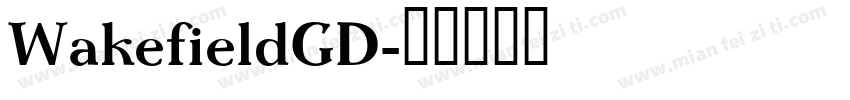 WakefieldGD字体转换