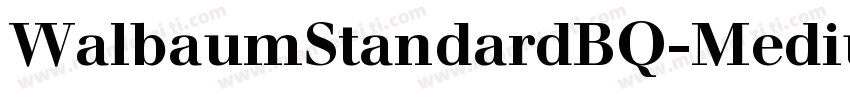 WalbaumStandardBQ-Medium字体转换
