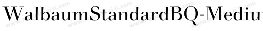 WalbaumStandardBQ-Medium字体转换