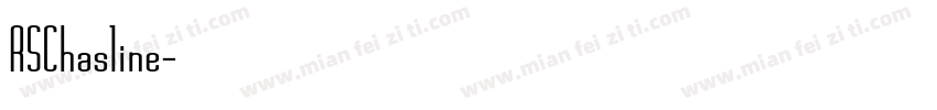 RSChasline字体转换