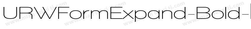 URWFormExpand-Bold字体转换