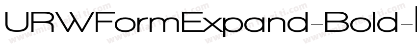 URWFormExpand-Bold字体转换