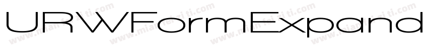 URWFormExpand-Bold字体转换