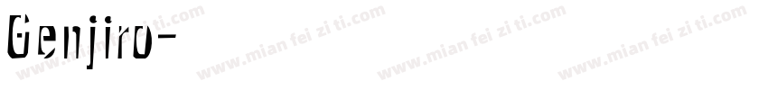 Genjiro字体转换