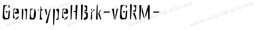 GenotypeHBrk-vGRM字体转换