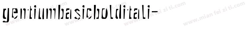 gentiumbasicbolditali字体转换