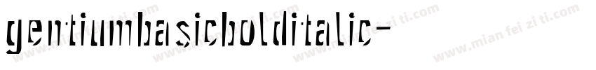 gentiumbasicbolditalic字体转换