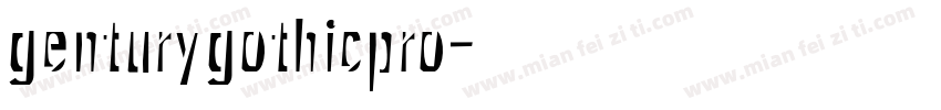 genturygothicpro字体转换