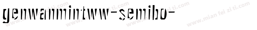 genwanmintww-semibo字体转换