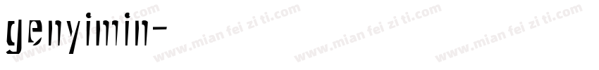 genyimin字体转换