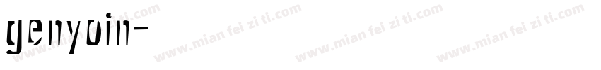 genyoin字体转换