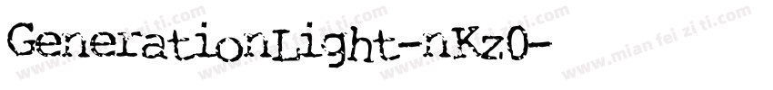 GenerationLight-nKz0字体转换