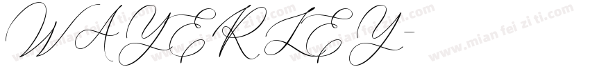 WAYERLEY字体转换