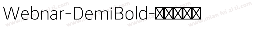 Webnar-DemiBold字体转换