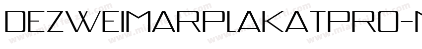 DezWeimarPlakatPro-M字体转换