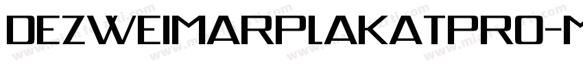 DezWeimarPlakatPro-M字体转换