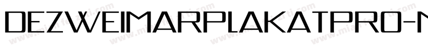 DezWeimarPlakatPro-Medium字体转换