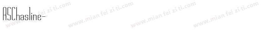 RSChasline字体转换
