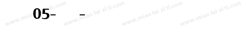 SignaW05-Bold字体转换