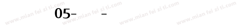 InformaSCW05-Medium字体转换
