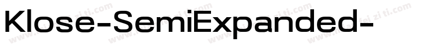 Klose-SemiExpanded字体转换