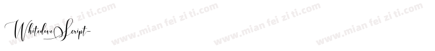 WhitedoveScript字体转换