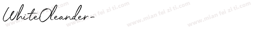 WhiteOleander字体转换