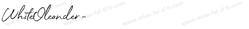 WhiteOleander字体转换