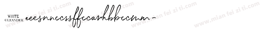 WhiteOleander字体转换