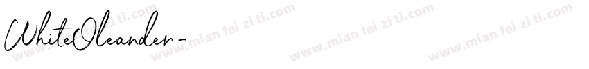 WhiteOleander字体转换