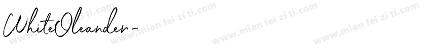 WhiteOleander字体转换