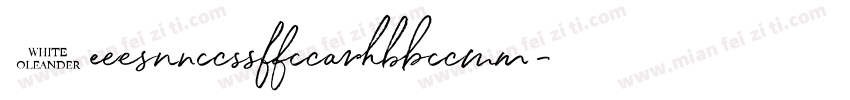 WhiteOleander字体转换