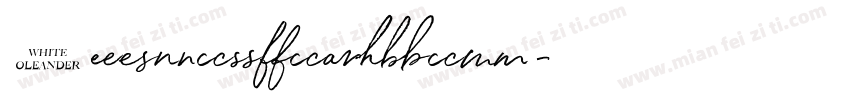 WhiteOleander字体转换
