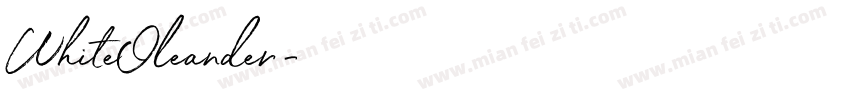 WhiteOleander字体转换