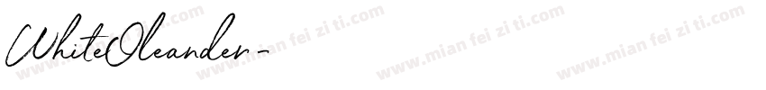 WhiteOleander字体转换