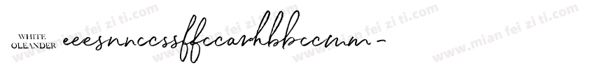 WhiteOleander字体转换