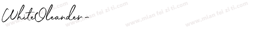 WhiteOleander字体转换