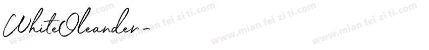WhiteOleander字体转换